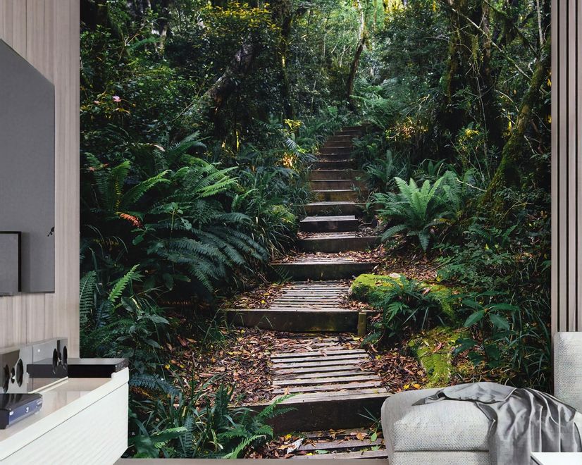 Jungle Pathway Wallpaper Mural