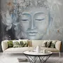 Vintage Buddha with Lotus Floral Wallpaper Mural