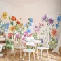 Cute Kids Nursery Floral Garden Wallpaper Mural