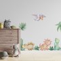Mignon Aquarelle Dinosaure Stickers muraux Sticker