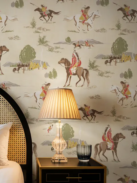 Retro Western Cowboys Wallpaper Mural