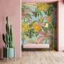 Watercolor Colorful Summer Tropical Leaf Wallpaper Mural