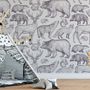 Nordic Animal Drawing for Kids Wallpaper Mural