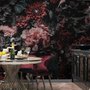 Papier peint panoramique floral sombre