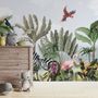 Kinder Dschungelansicht mit exotischen Tieren Fototapete