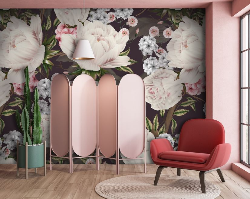 Light Blossom Flowers Wallpaper Mural