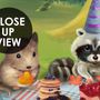 Cartoon Animals in the Woods Wallpaper Mural
