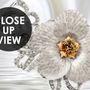 Luxury Floral Diamond Daisy Wallpaper Mural