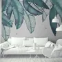 Vintage Leaves and Dragonfly Wallpaper Mural