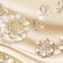 Gold Pearl Flower Wallpaper Mural