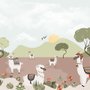 Papier peint panoramique Alpaga dans le désert