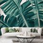 Papier peint feuilles de palmier tropicales