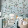 Watercolor Chinoiserie Floral Peony Blossom Wallpaper Mural