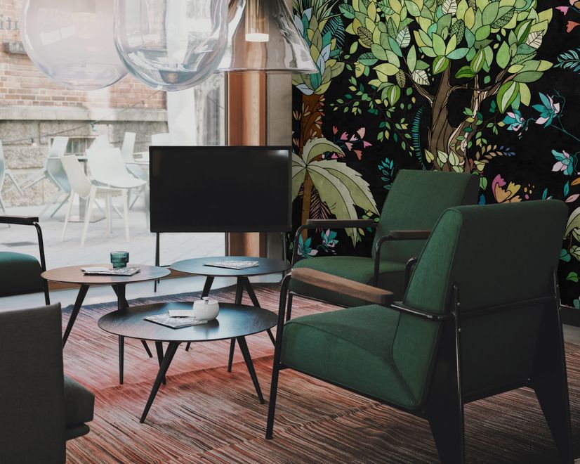 Vintage Big Tree Forest Wallpaper Mural