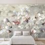 Oil Painting Pastel Floral Wallpaper Mural