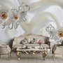 Luxuriöse Florale Diamant-Gänseblümchen-Fototapete