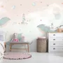 Papier peint baleine douce vie sous-marine enfants