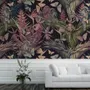 Tropical Birds on Branch with Butterflies Wallpaper Mural