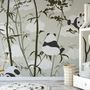 Cute Panda with Bamboo Tree Wallpaper Mural