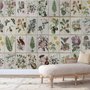 Vintage Floral Ceramic Art Wallpaper Mural