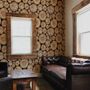 Stacked Wooden Stumps Wallpaper Mural