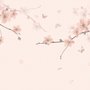 Plum Floral Art Wallpaper Mural