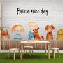 Little Kids and Dogs Wallpaper Mural