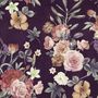 Vintage Dark Floral Bouquet Wallpaper Mural