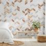 Polygonal Square Geometric Pattern Wallpaper Mural
