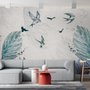 Birds and Feathers Wallpaper Mural