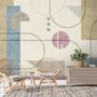 Soft Geometric Shape Art Wallpaper Mural