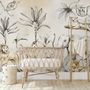 Jungle Animals with Banana Trees Kids Tropical Plants  Wallpaper Mural
