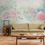 Watercolor Soft Floral Wallpaper Mural