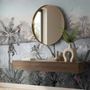 Colorful Parrot and Cute Monkey with Soft Forest Wallpaper Mural
