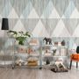 Trigon Geometric Shape Pattern Wallpaper Mural