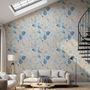 Watercolor Leaf and Twigs Printing Wallpaper Mural
