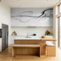 Dark Smoke with Marble Pattern Wallpaper Mural