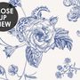 Monochrome Floral Drawing Art Wallpaper Mural