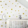 Metallic Gold Little Stars Wall Decal Sticker