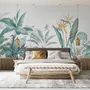 Tropical Banana Leaf with a Bird Wallpaper Mural