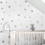 Argent métallisé Petites étoiles Stickers muraux Sticker