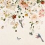 Watercolor Soft Peony Floral Blossom Wallpaper Mural