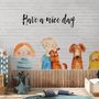 Fototapete Kleine Kinder und Hunde