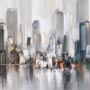 Papier peint aquarelle paysage New York