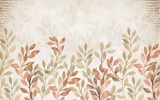 Vintage Autumn Leaves Wallpaper Mural