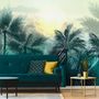 Tropical Palm Trees and Sunlight Wallpaper Mural