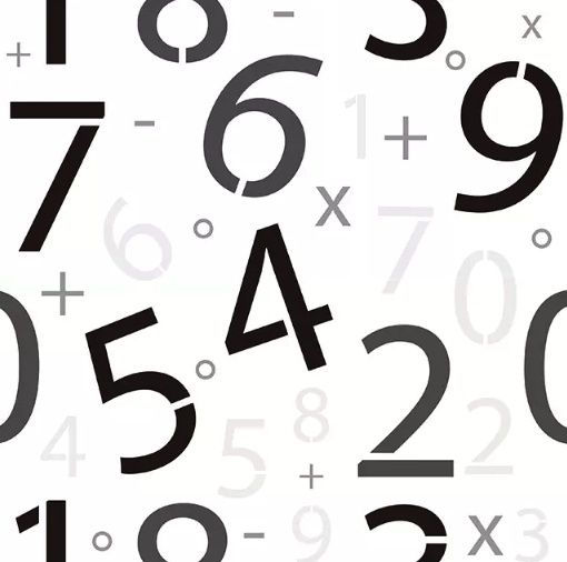 Math Numbers Wallpaper Mural