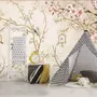Soft Chinese Florals with Little Birds Wallpaper Mural