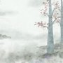 Misty Forest Autumn Landscape Wallpaper Mural