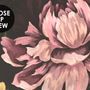 Dutch Flower Peony with Tulips Dark Floral Wallpaper Mural
